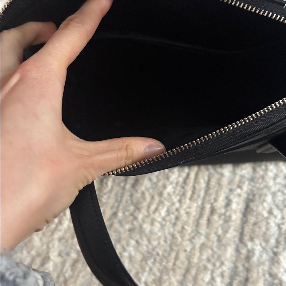 Kate Spade Shimmery Glitter Top Zip Satchel Purse with Crossbody strap - Picture 10 of 11